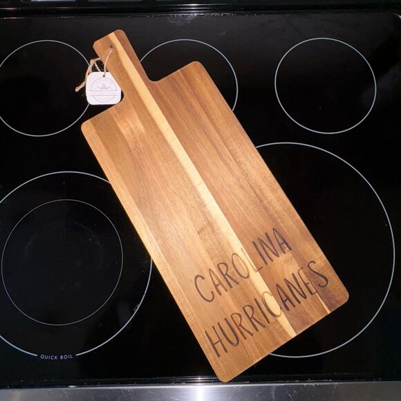 Carolina Hurricanes Wooden Serving Board NHL Fan Gear Paddle Charcuterie Tray 19 - Picture 2 of 4